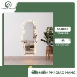 Gương Toàn Thân Hình Gấu Có Led Cảm Ứng Chống Nước Cao Cấp