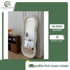 gương decor gỗ đầu